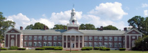 One of TCNJ's beautiful brick buildings.