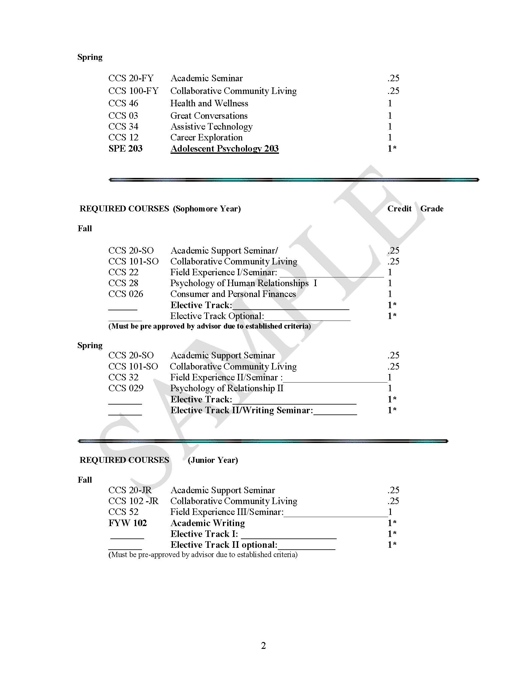 Program Planner Career & Community Studies